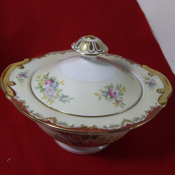 Meito Made in Japan covered sugar bowl. trinket - Picture 1 of 13